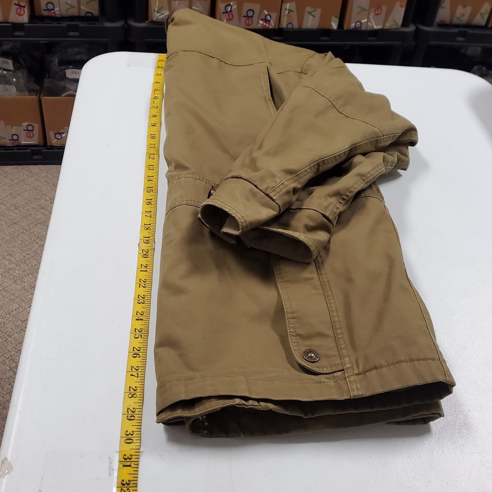 Timberland Mens Vintage Military Field Barn Jacket Size M Canvas Leather Collar - Picture 7 of 12